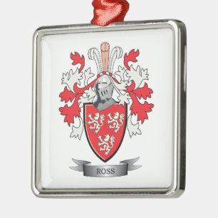 Het Wapenschild van Ross Family Crest Metalen Ornament