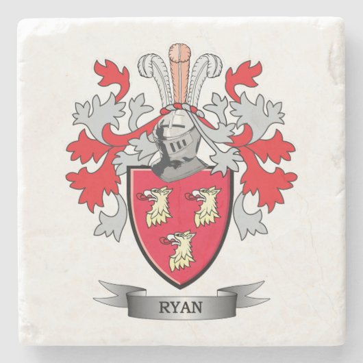 Het Wapenschild van Ryan Stenen Onderzetter (Voorkant)