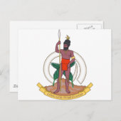 Het Wapenschild van Vanuatu Briefkaart (Voorkant / Achterkant)