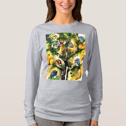 Het Warbler Tree T-shirt (Voorkant)