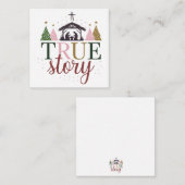 Het ware verhaal van de kerstbijbel informatiekaartje (Voorkant / Achterkant)