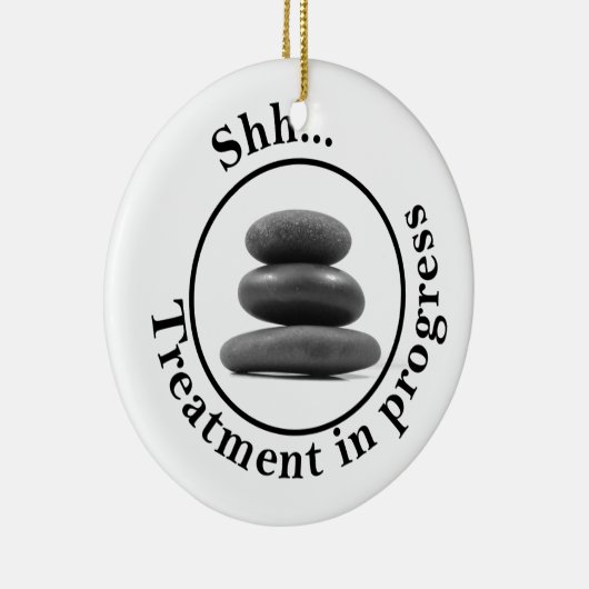 Het warme bloedbad verstoort niet keramisch ornament (Rechts)