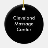 Het warme bloedbad verstoort niet keramisch ornament (Achterkant)