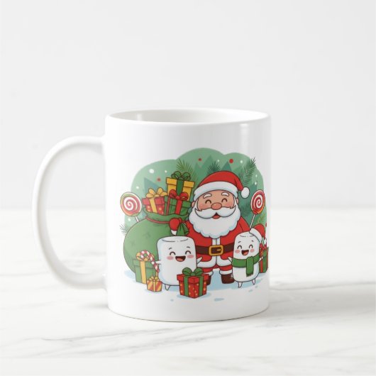 Het warme cacaokerstbeker koffiemok (Links)
