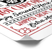 Het warme chocolade feeststation poster (Hoek)