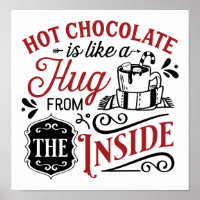 Het warme chocolade knuffel feeststation