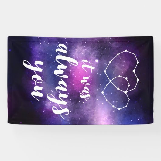 Het was altijd je banner. spandoek (Horizontaal)