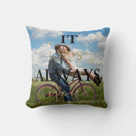 Het was altijd jij - Foto Kussen