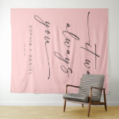 Het Was Altijd Jij Quote Trouw Achtergrond Banner Wandkleed (In Situ (horizontaal))