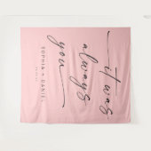 Het Was Altijd Jij Quote Trouw Achtergrond Banner Wandkleed (Voorkant (horizontaal))