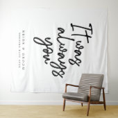 Het was altijd jouw trouwtapijt wandkleed (In Situ (horizontaal))