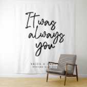 Het was altijd jouw trouwtapijt wandkleed (In situ)