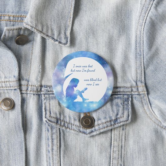 Het was blindelings, maar nu zie ik - Button (In situ)