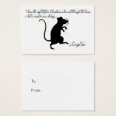 'Het was de avond voor kerst cadeau Label Visitekaartjes (Voorkant /achterkant)