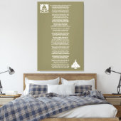 Het was de avond voor Kerstmis Gedicht Canvas Afdruk (Insitu (Slaapkamer))