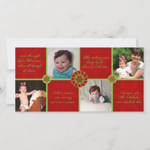 Het was de avond voor Kerstmis Vakantie Fotokaart Feestdagenkaart