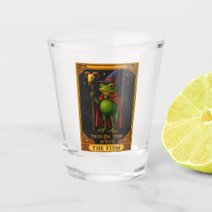 Het was de 'Tisme M'Lord Kikker Meme Autisme Bewus Shot Glas