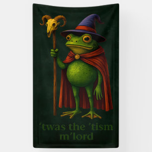 Het was de 'Tisme M'Lord Kikker Meme Autisme Bewus Spandoek