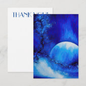 HET WAS EEN BLAUWE MAAN BEDANKKAART (Voorkant / Achterkant)