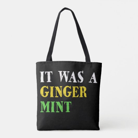 Het was een Ginger Mint Draagtas (Achterkant)