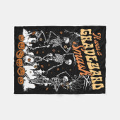 Het was een Graveyard Smash Skeleton Spooky Season Fleece Deken (Voorkant (Horizontaal))