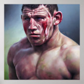 Het was een hard spel - canvas Art Print (Voorkant)