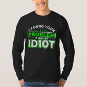 Het was een Idiot Software Developer T-shirt (Voorkant)