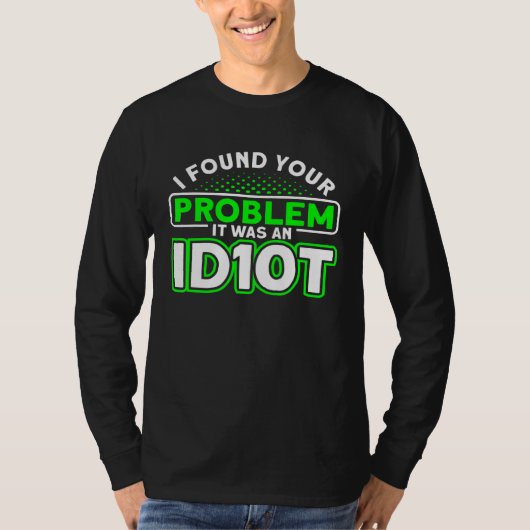 Het was een Idiot Software Developer T-shirt (Voorkant)