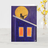 Het was een Nacht Moonli - Wenskaart Kaart (Gele Bloem)