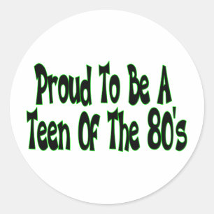 Het was een tijd om 80 te zijn ronde sticker