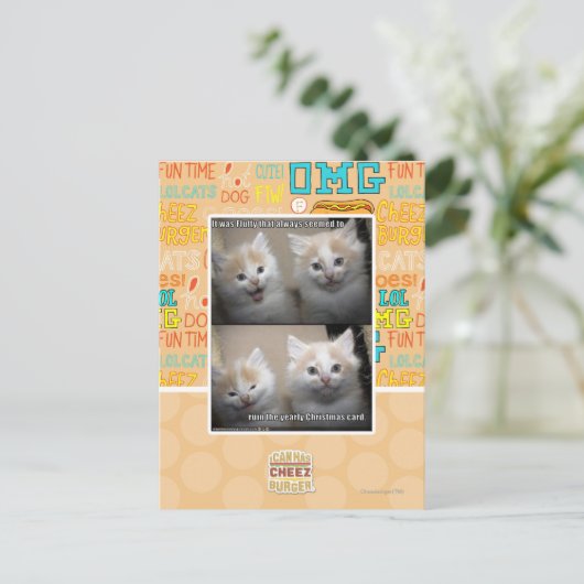 Het was Fluffy Briefkaart (Staand voorkant)