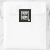 Het was Fluffy Vierkante Sticker (Tas)