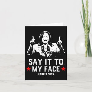 Het was grappig om Kamala Harris voor Presi te ste Kaart