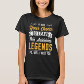 Het was je keuzevakje dat wegging... medearbeider t-shirt (Voorkant)