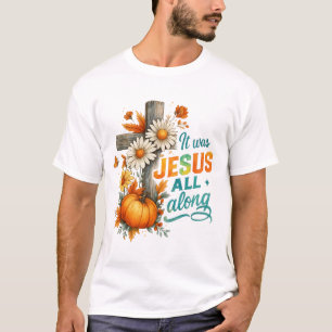 Het Was Jezus Al Die Tijd Religieuze Pompoen T-shirt