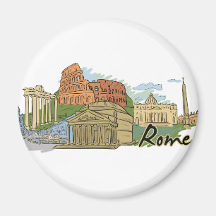 Het was niet gebouwd in een dag (Rome) Magneet