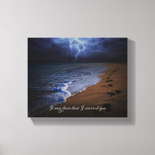 Het was toen dat ik je droeg - Canvas Print (Voorkant)
