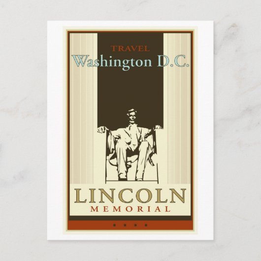 Het Washington DC van de reis Briefkaart (Voorkant)