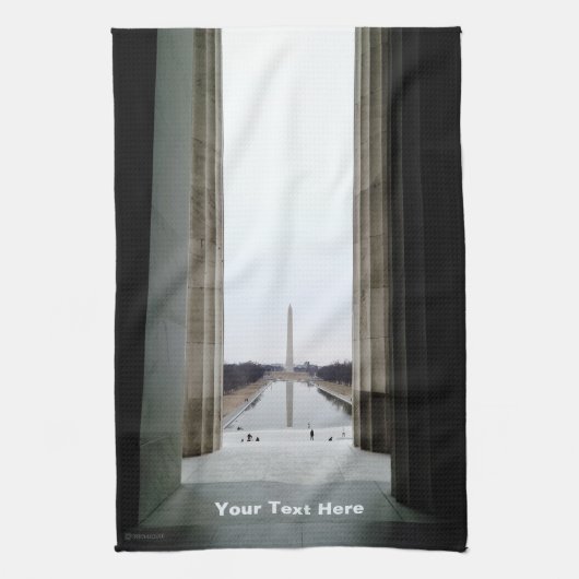 Het Washington Monument Theedoek (Verticaal)