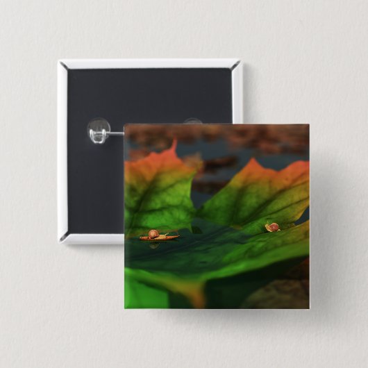 Het water is een brede Button (Voorkant /achterkant)