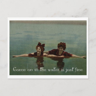Het water is gewoon goed briefkaart