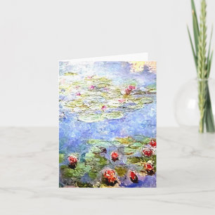 Het Water Lillies Notecard van Claude Monet Kaart