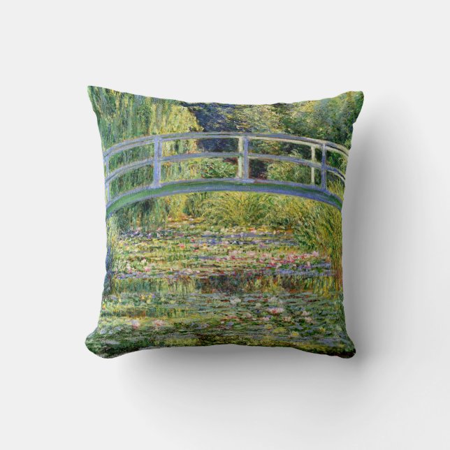 Het water-Lily Pond door Monet Fine Art Kussen (Voorkant)