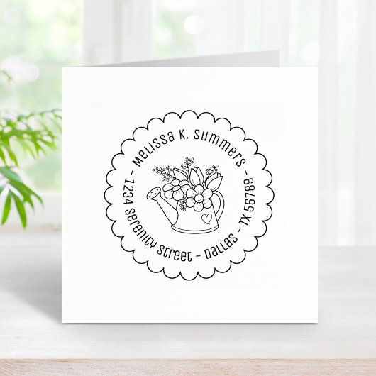 Het Wateren van de tuin kan met het Gedraaide Adre Rubberstempel