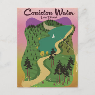 Het watermerendistrict Coniston Feestdagenkaart