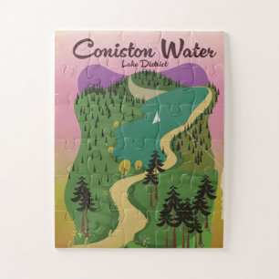 Het watermerendistrict Coniston Legpuzzel