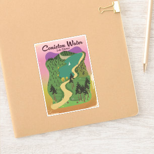 Het watermerendistrict Coniston Sticker
