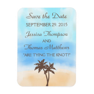 Het Waterverf Beach Wedding Collectie Magneet