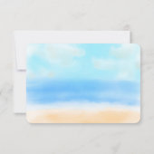 Het Waterverf Beach Wedding Collectie - RSVP (Achterkant)