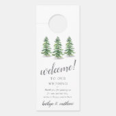 Het Waterverf Pine Tree Forest Wedding Collectie (Voorkant)